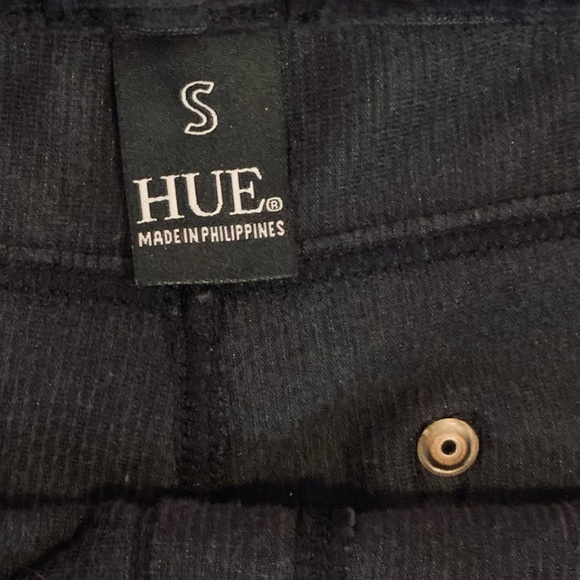 Small HUE light black corduroy skinny leg leggings stretch very flattering! - Picture 6 of 14